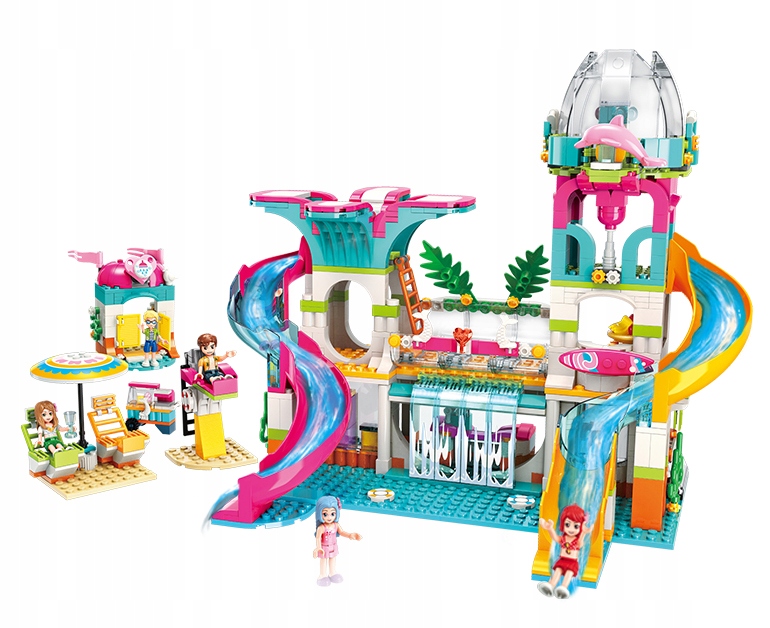 Qman Cherry Girls Waterpark set 811 dielikov